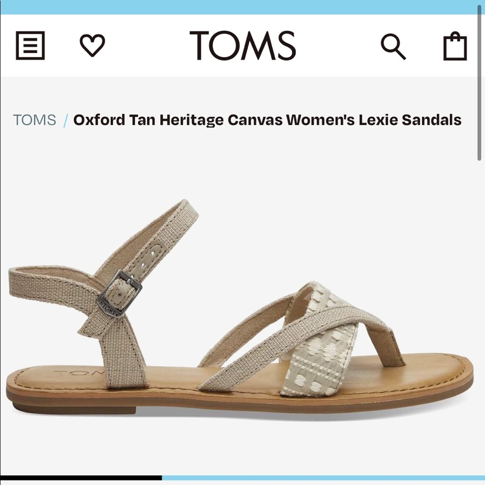 Tom’s tan Leather sandal - Lexie Sandal